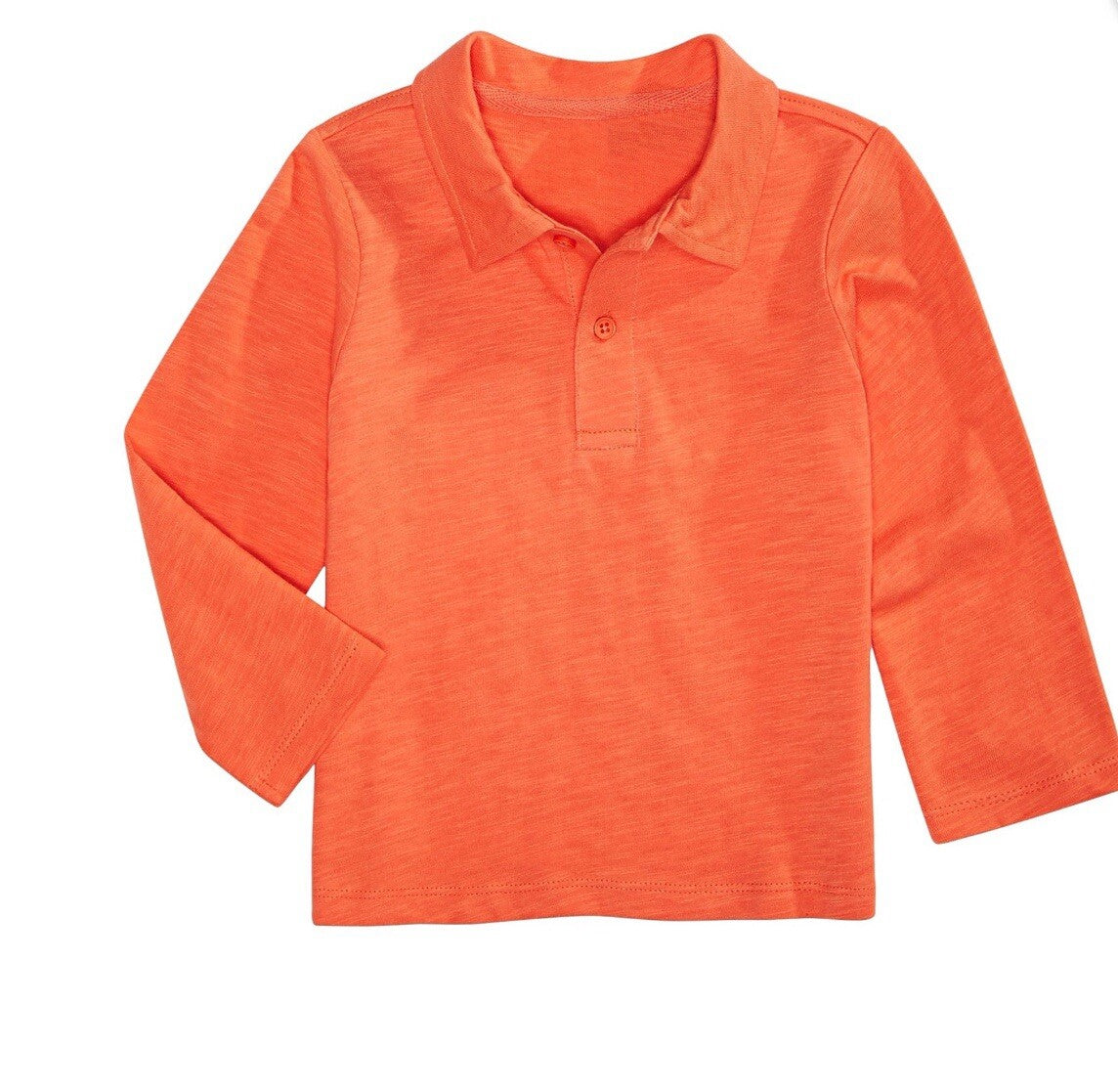 First Impressions Infant Boys Brings Him A Comfy Polo Shirt,Orange 3T