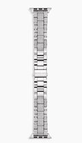 NEW Michael Kors Unisex Silver-Tone Stainless Steel Apple Watch Band 38mm or 40