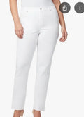 Gloria Vanderbilt Women White High Rise Straight-Leg Jeans Pants Petite Size 10P