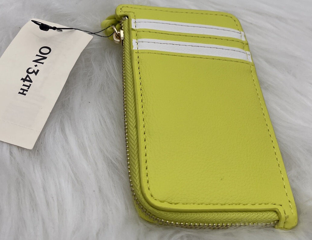 On 34th One Size Ramonah Small Wallet Lemon/white 