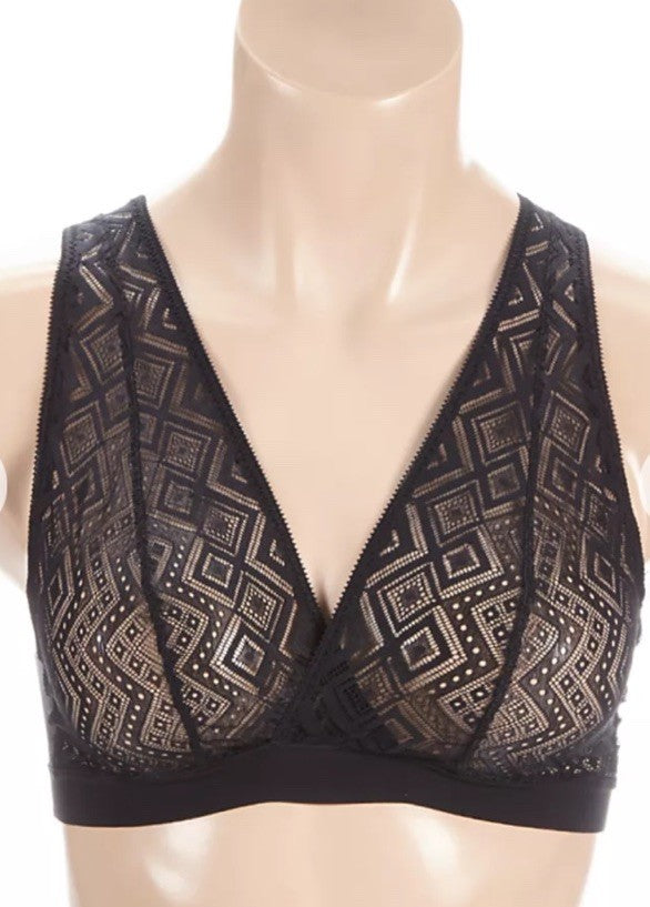 DKNY Pure Lace Bralette DK7596 Black M