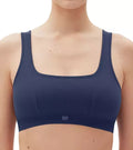 Gap GapBody Women's Ribbed Logo Comfort Racerback Bra True Navy Size  Large 
