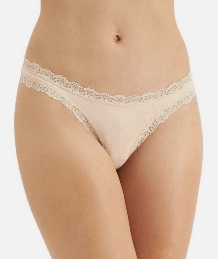 Jenni Women's Lace-Trim Thong Chai XXXL