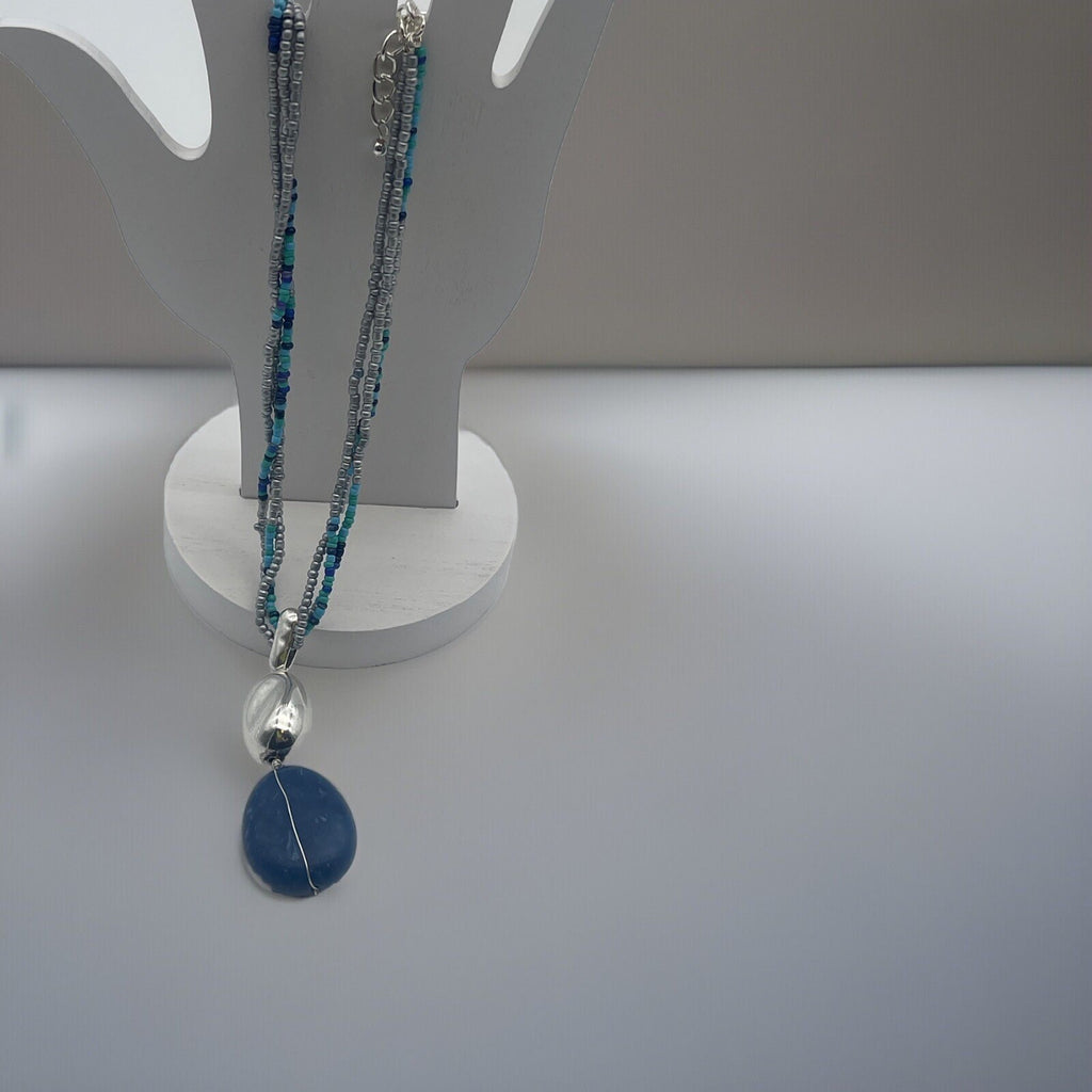 Style & Co Women’s Necklace SBLU LYR STN PNDT