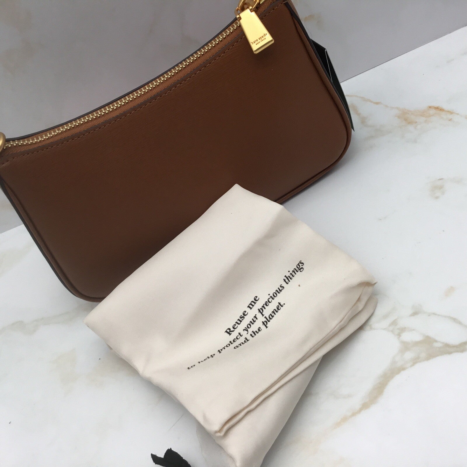 Kate Spade New York Cross Bag No Straps Tan Small 