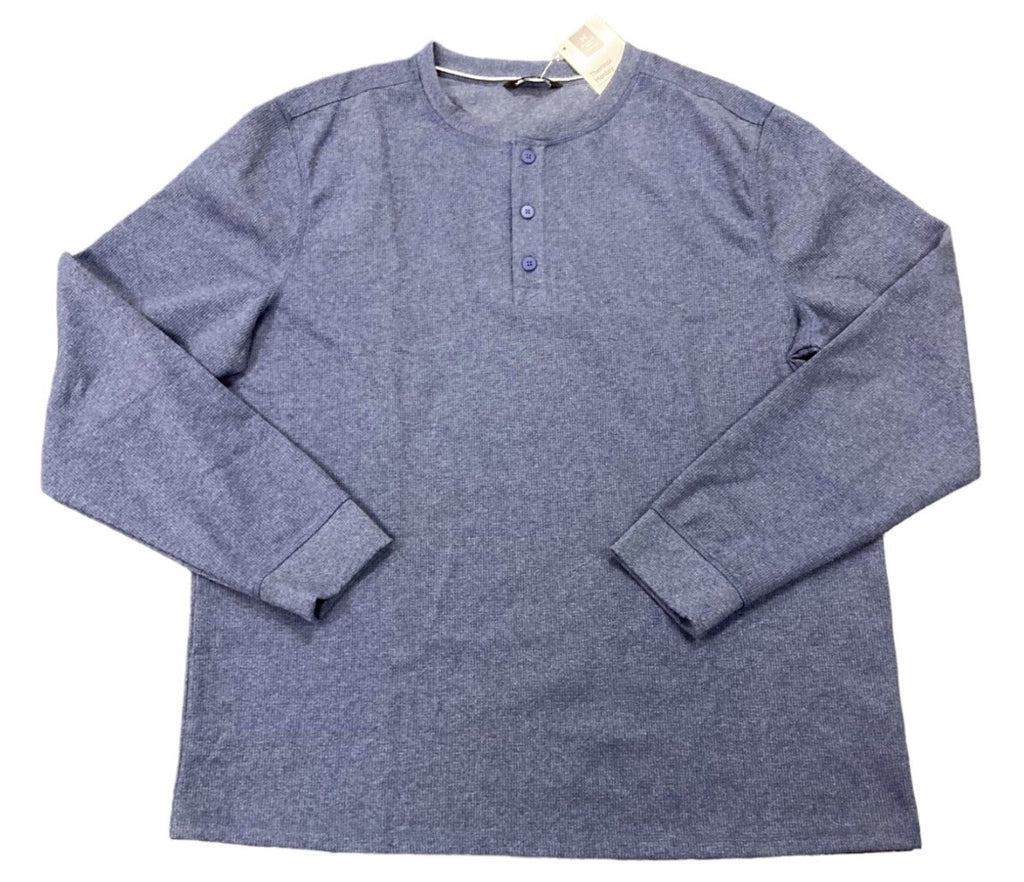Member's Mark Men's Waffle Knit Long Sleeve Thermal Henley Shirt