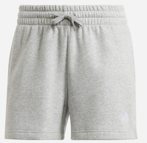 Adidas Women's Gray Fleece Sweat Shorts Size S Embroidered Logo