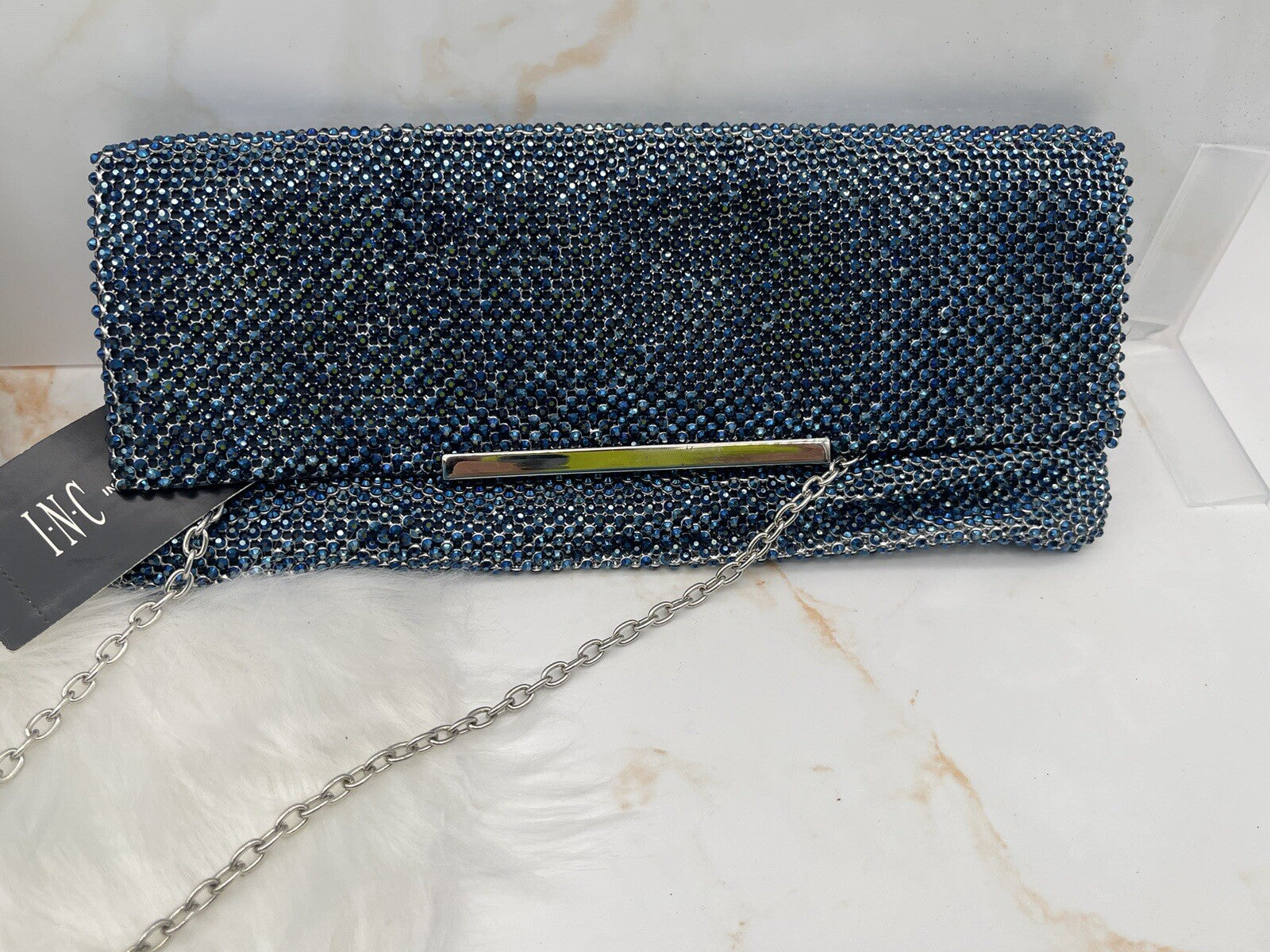 inc international concepts Evening Party Navy One Size Purse