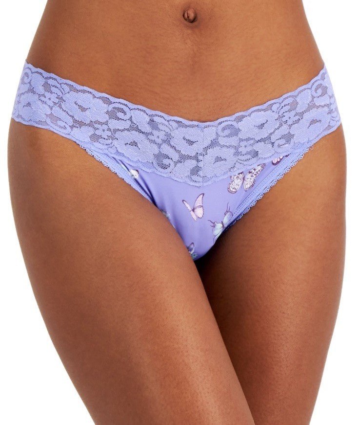 I.N.C. International Concepts Women's Lace-Trim Thong Underwear Butterfly XXL