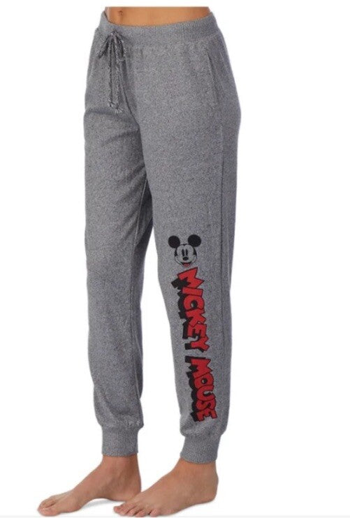 Disney Mickey & Minnie Mouse Pajama Pants , Grey, S/P