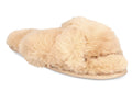 JENNI Women's Faux-Fur Solid Crossband Slippers M 7-8