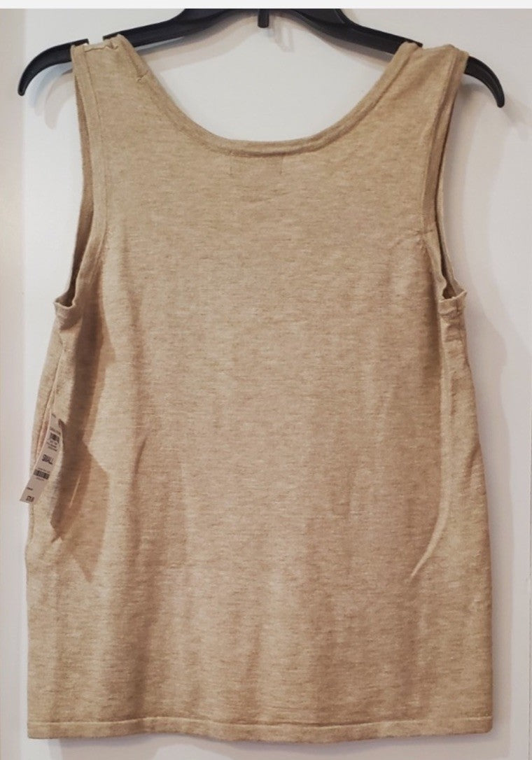 State of Day Women's Sweater Knit Loungewear Top ONLY Toasted Peanut Size Small