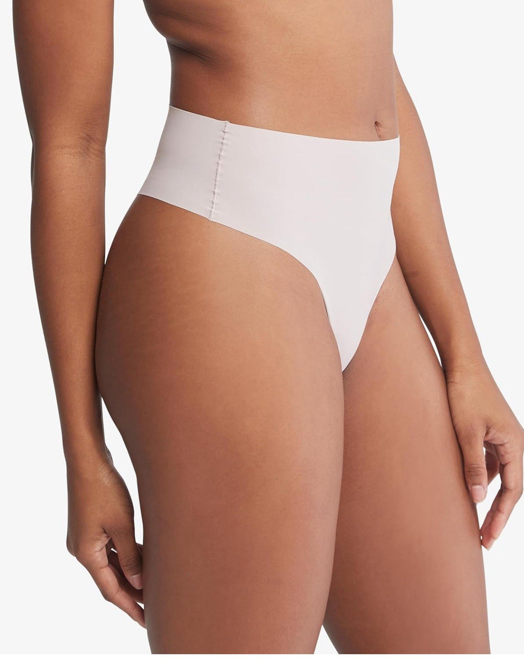 Calvin Klein Women's Invisibles High-Waist Thong Underwear QD3864, XS