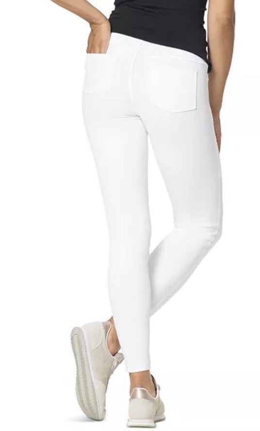 Hue Classic Stretch Denim Leggings U23366F, White XL (16-18) MSRP