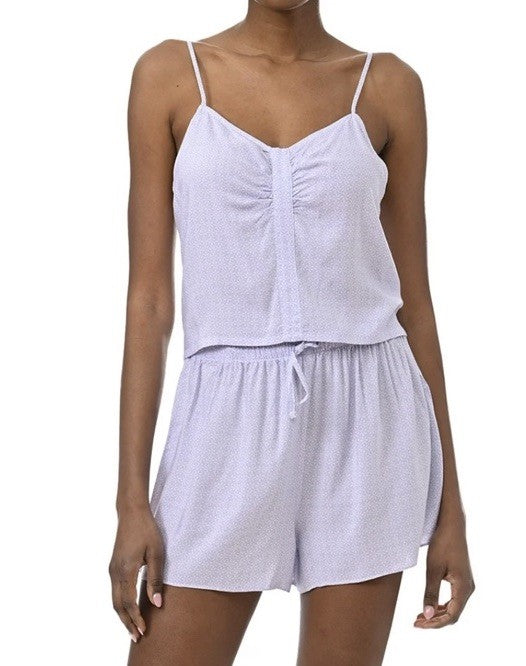 Splendid Women's 3-Pc. Robe, Tank Top & Shorts Sleep Set Size L