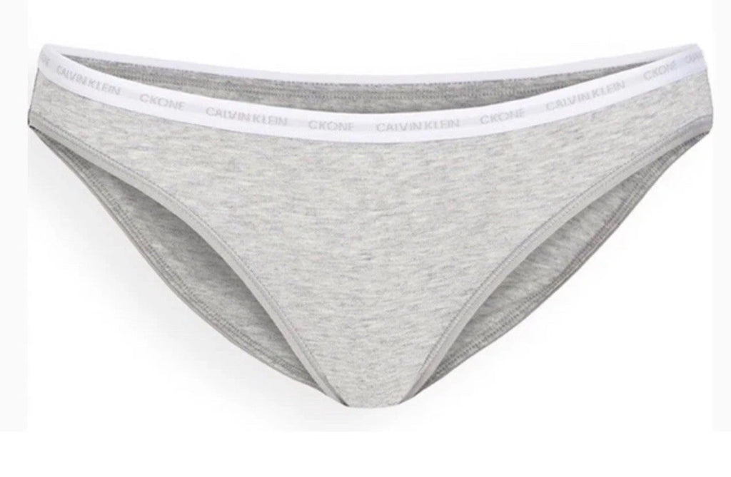 Calvin Klein CK One Cotton Singles Bikini Underwear Heather Gray S