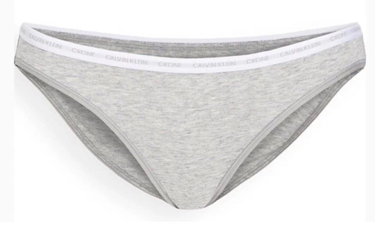 Calvin Klein CK One Cotton Singles Bikini Underwear Heather Gray S