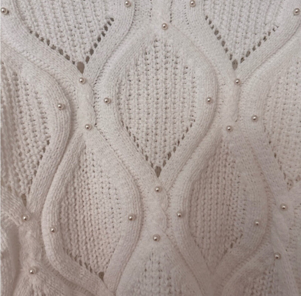 Planet heart Pullover Sweater Bright White S