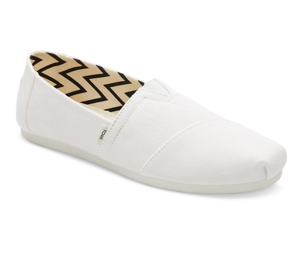 Women's Toms Alpargata WhiteSize 6.5 Recycled Cotton Canvas  100% Original Brand