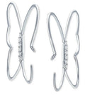 Giani Bernini Cubic Zirconia Butterfly Hoop Earrings, Created for Macy's
