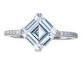 Giani Bernini Cubic Zirconia Asscher Cut Solitaire Ring Sterling Silver 