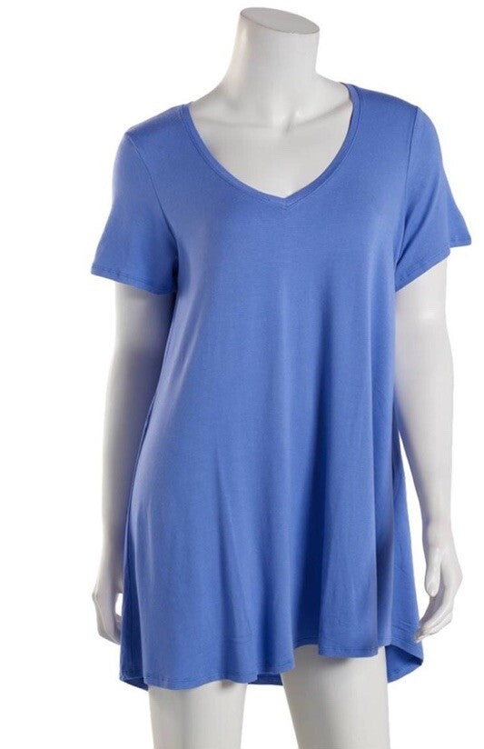 NWT HUE Womens S Short Sleeve Scoop Neck Sleep Tee Jacaranda XL
