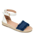 TRISTEEN ESPADRILLE SANDALS IN FABRIC Dark Denim 8