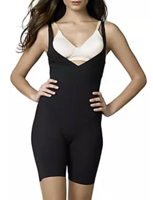 Women's Firm Tummy-Control Instant Slimmer Long Leg Open Bust Body Shaper 2XL 