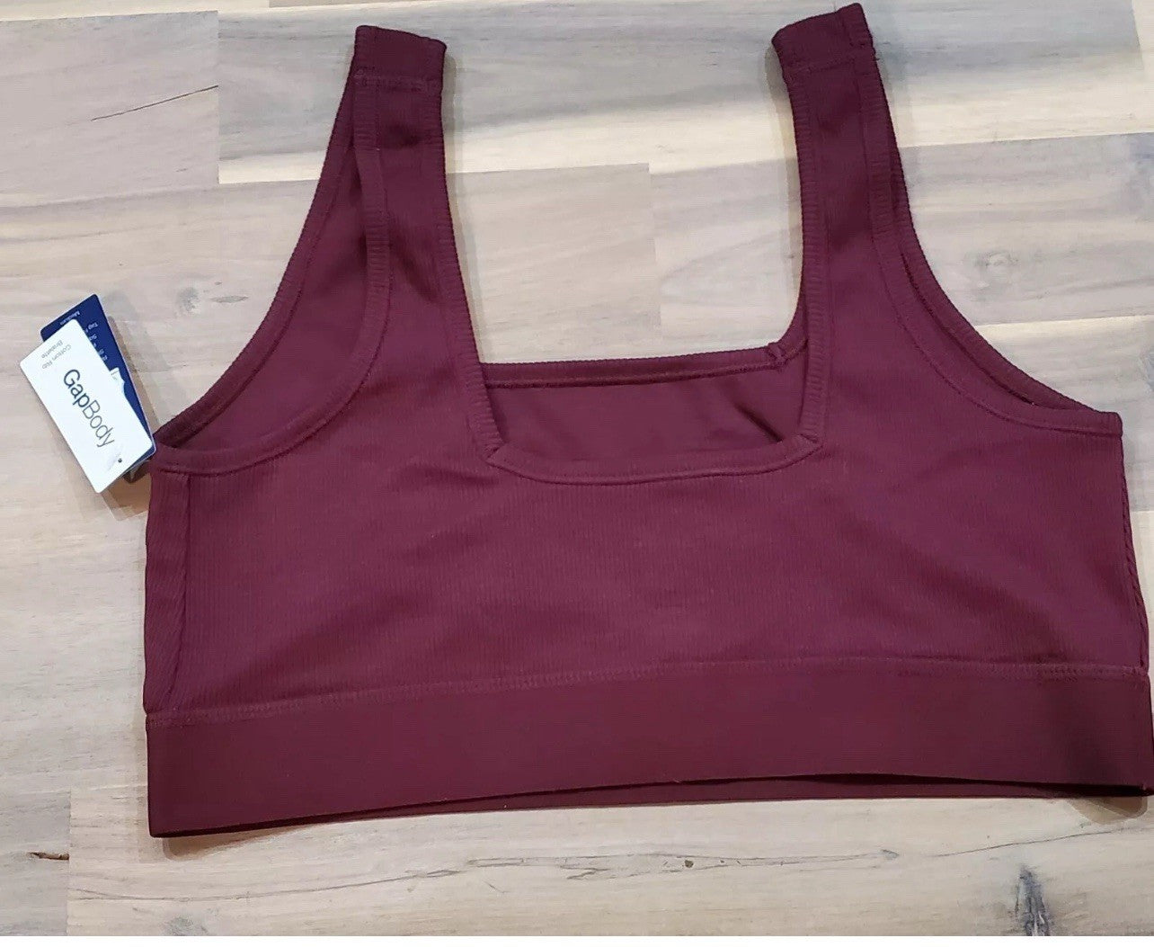 Gap Women's Logo Comfort Square-Neck Bralette GPW01052 - Windsor Wine Size L