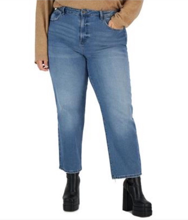 Celebrity Pink Trendy Plus Size Straight-Leg Jeans Size 22 Tordino 