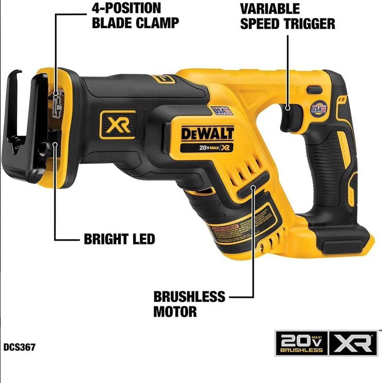DEWALT DCK294P2 20V Hammer Drill and Reciprocating Saw Combo Kit