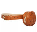 Steve Madden Women's Brown Basket-weave Quilted Belt Bag - Size S