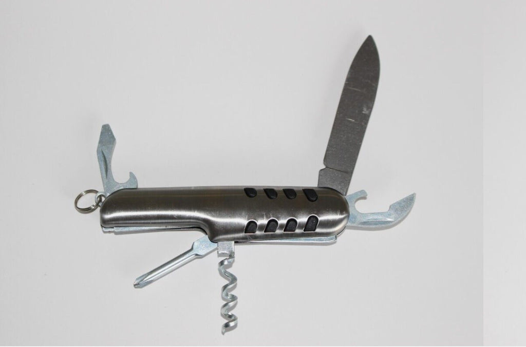Scout Camping Knife Pocket Multi Tool Swiss Silver Pocket Knife