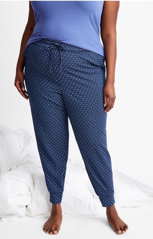 State Of Day Intimates Women’s Jogger Pajama Pants Diamond Geo 3X