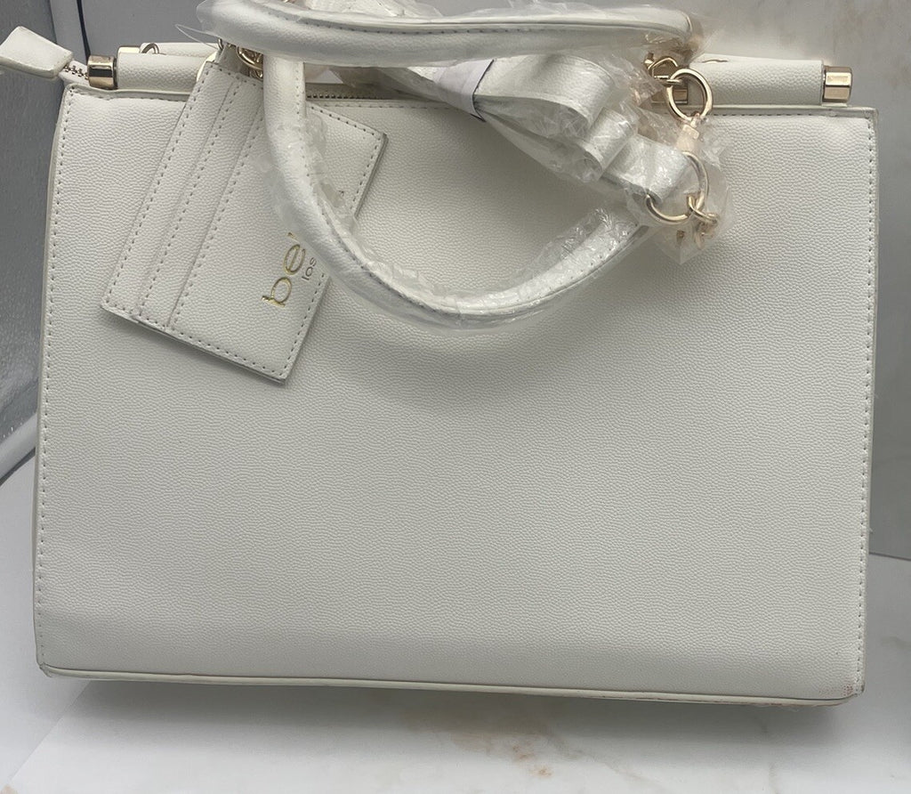 Bebe Alex Quilted Satchel Bag With Car Holder $129