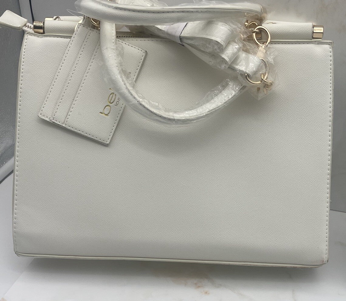 Bebe Alex Quilted Satchel Bag With Car Holder $129