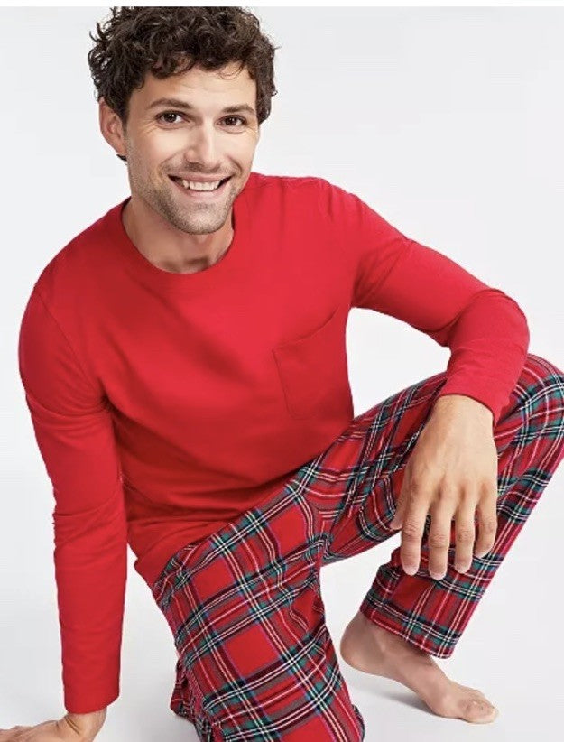 Family Pajamas  Men's Mix It Brinkley Plaid Family Shirt Only M