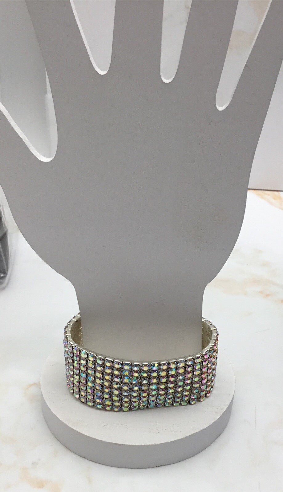 INC International Concepts 7" Crystal Pave Stretch Bracelet  $49