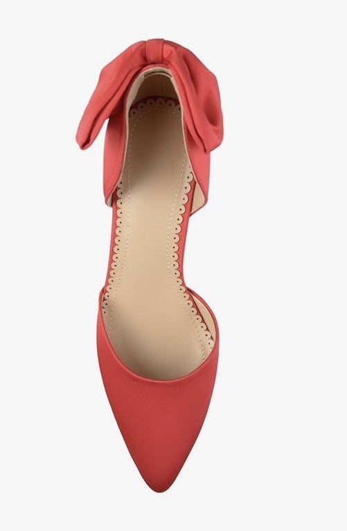 Journee Collection Women's Tanzi Bow Stilettos Red 10