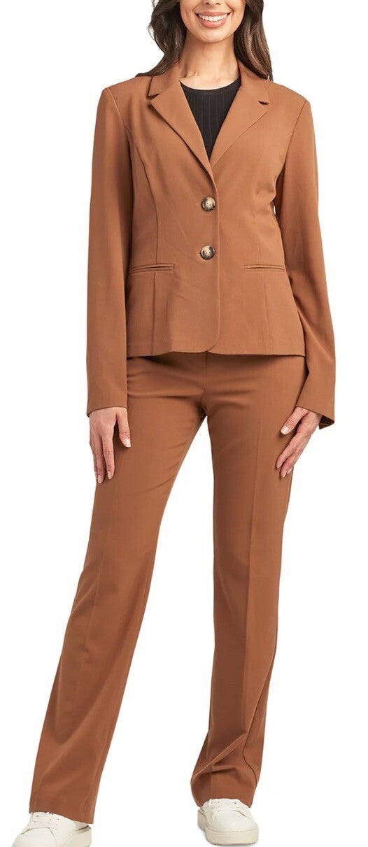 BCX Juniors' Two-Button Blazer Style 4075D28 Mocha XL