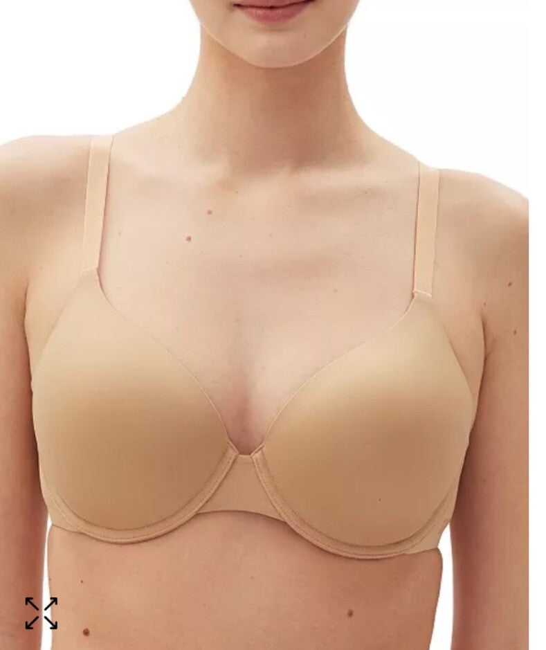 Gap GapBody Women's Everyday Essentials T-Shirt Bra-Brush Beige-36D