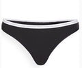 Calvin Klein CK One Cotton Thong - Black And White Medium