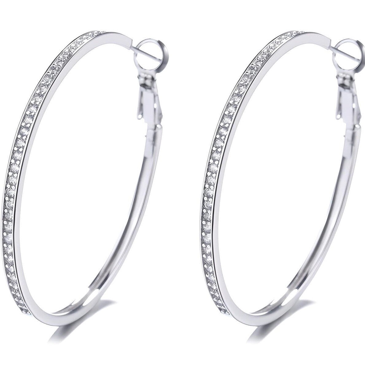 Silver Elements Hypoallergenic Medium Earrings