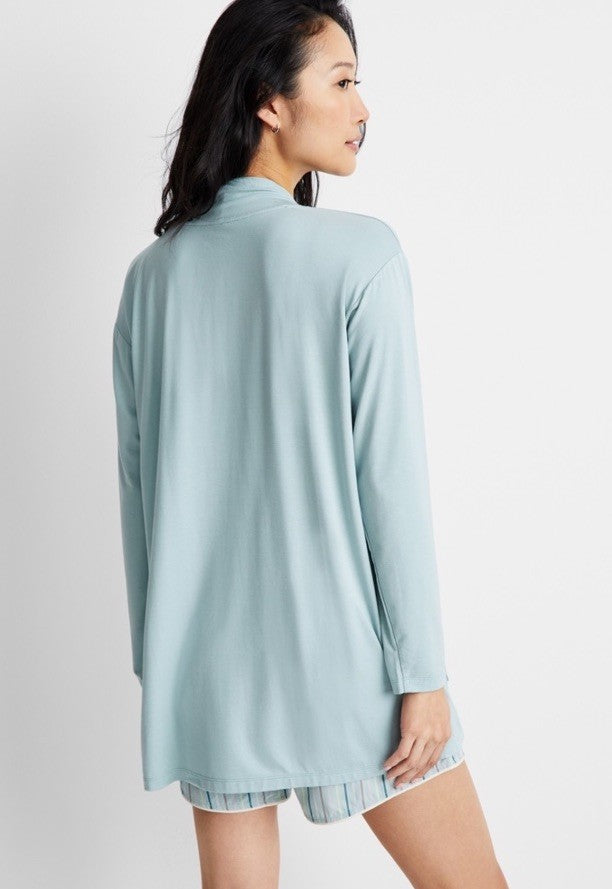 State of Day Women's Knit Open Front Cardigan, Gray Mist, X-LARGE