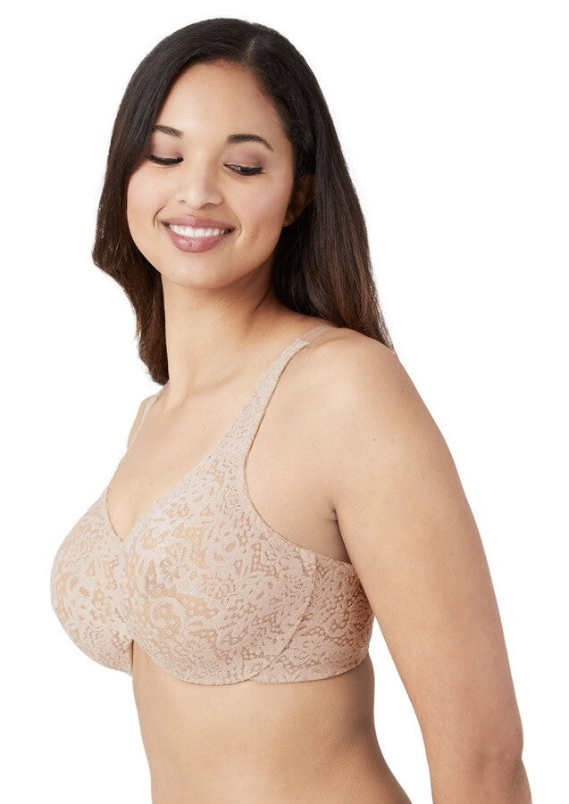 Wacoal 65547 Halo Lace Full Figure Underwire Bra Black 36C