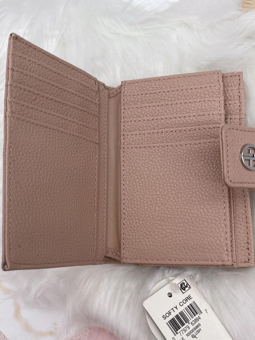 GIANI BERNINI Genuine Leather Wallet Gold, zippered and snap open compartments