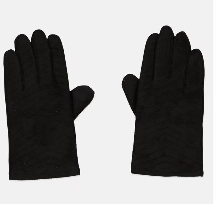 isotoner Women's Stretch Fleece Gloves With smartDri, Black, S/M