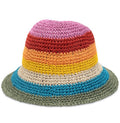 On 34 Women’s Stripped Crochet Hat Colorful 