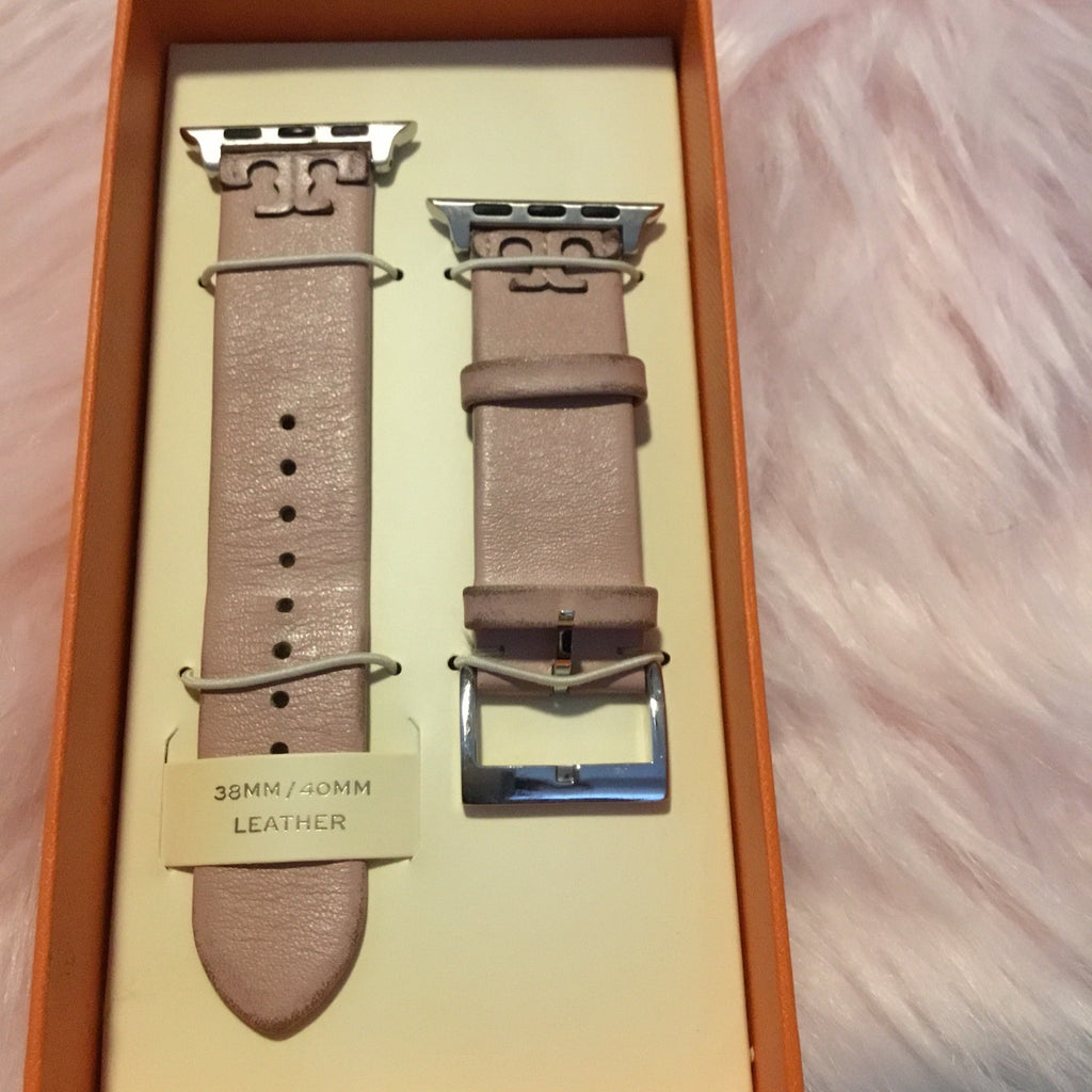 Tory Burch Women's McGraw Blush Band For Apple Watch  Use Condition