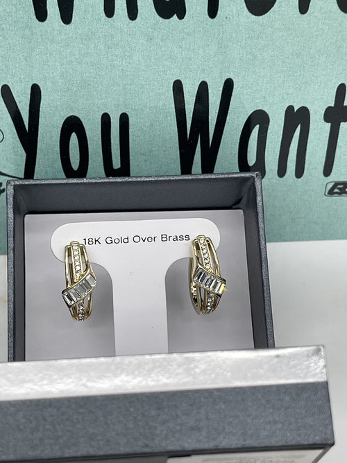 18 K Gold Over Brass Women’s Earrings Macy’s Creation 